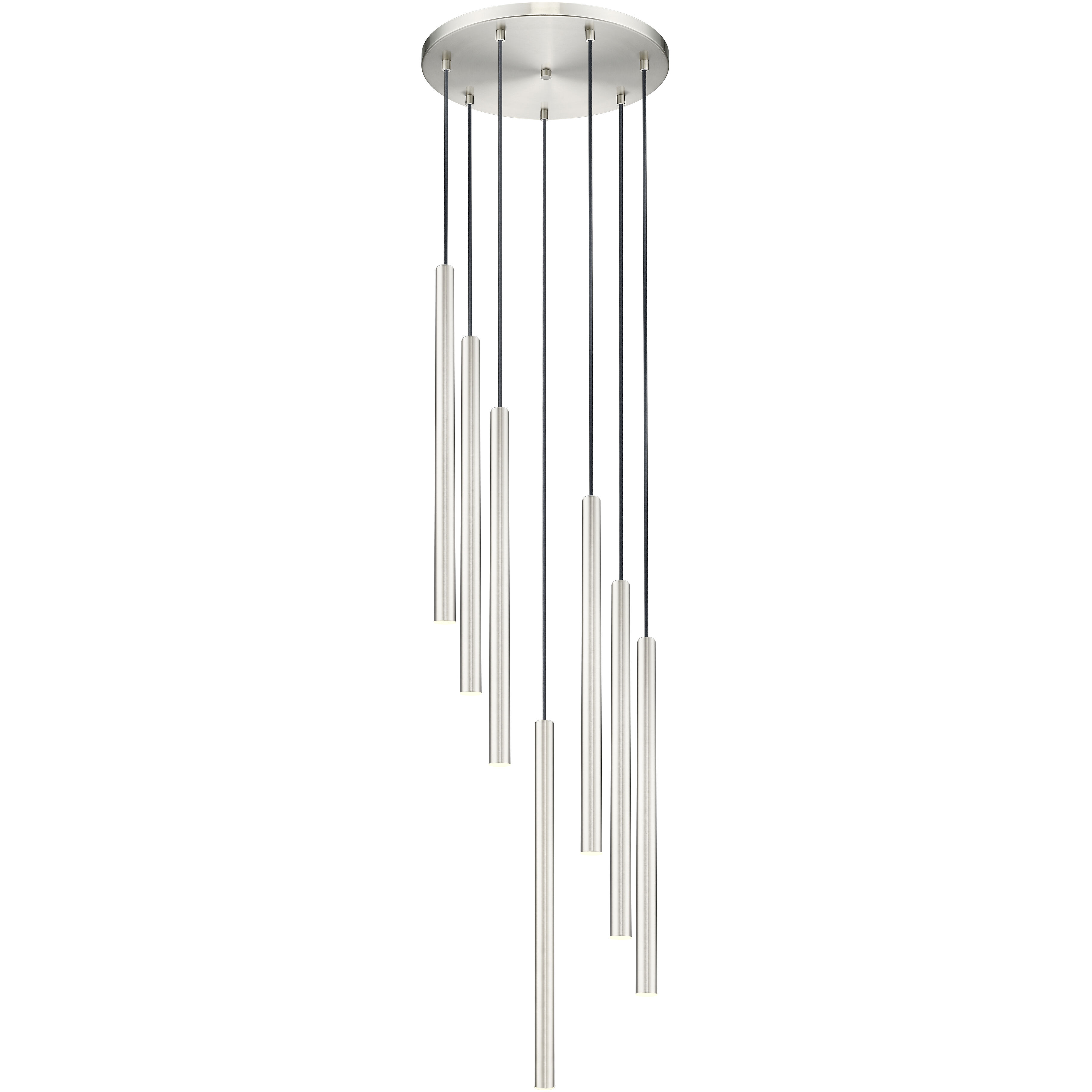 Forest LED 18 inch Brushed Nickel Chandelier Ceiling Light