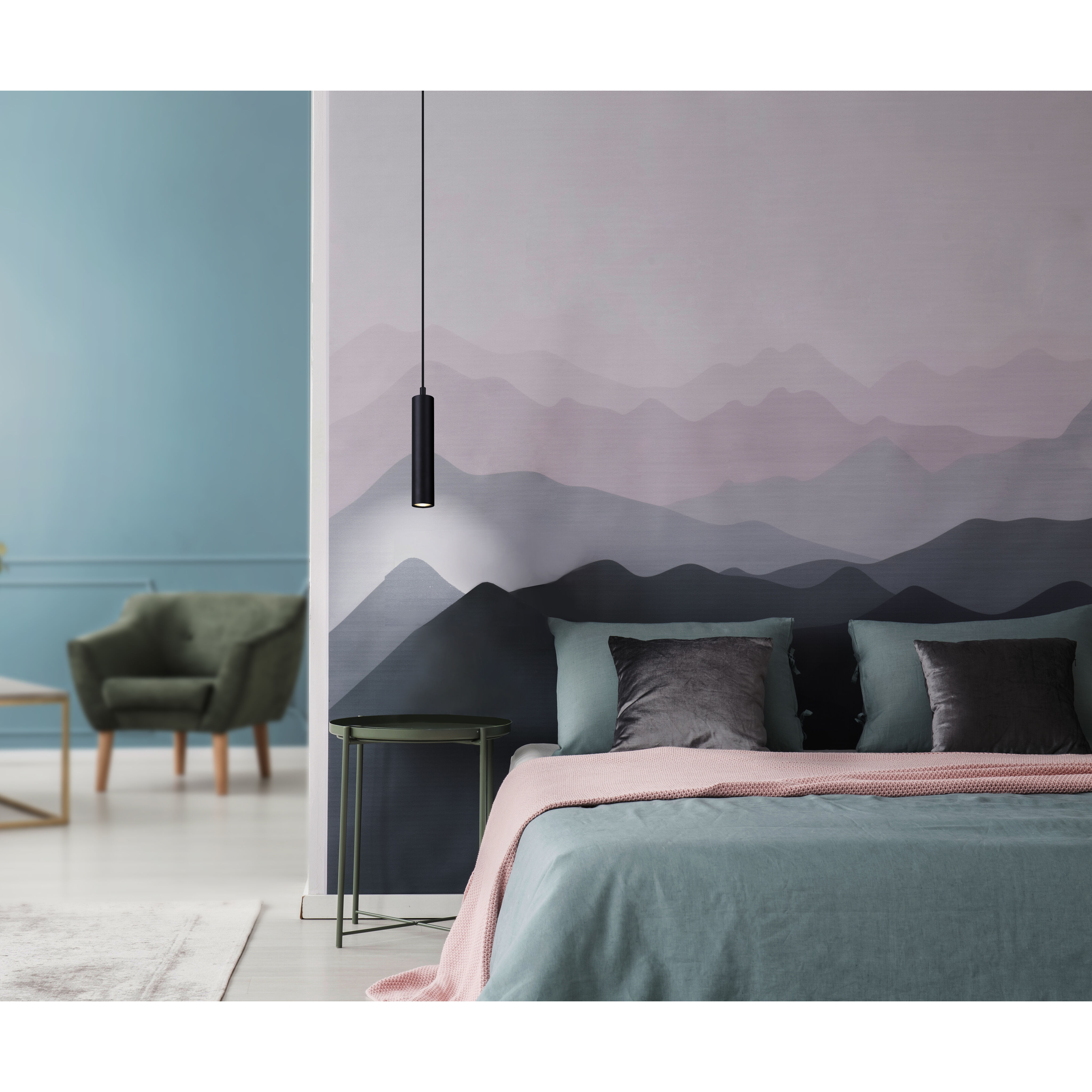 Madison 1 Light 5 inch Black Pendant Light Ceiling Light