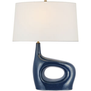 Champalimaud Sutro 24.25 inch 15.00 watt Mixed Blue Brown Right Table Lamp Portable Light, Medium