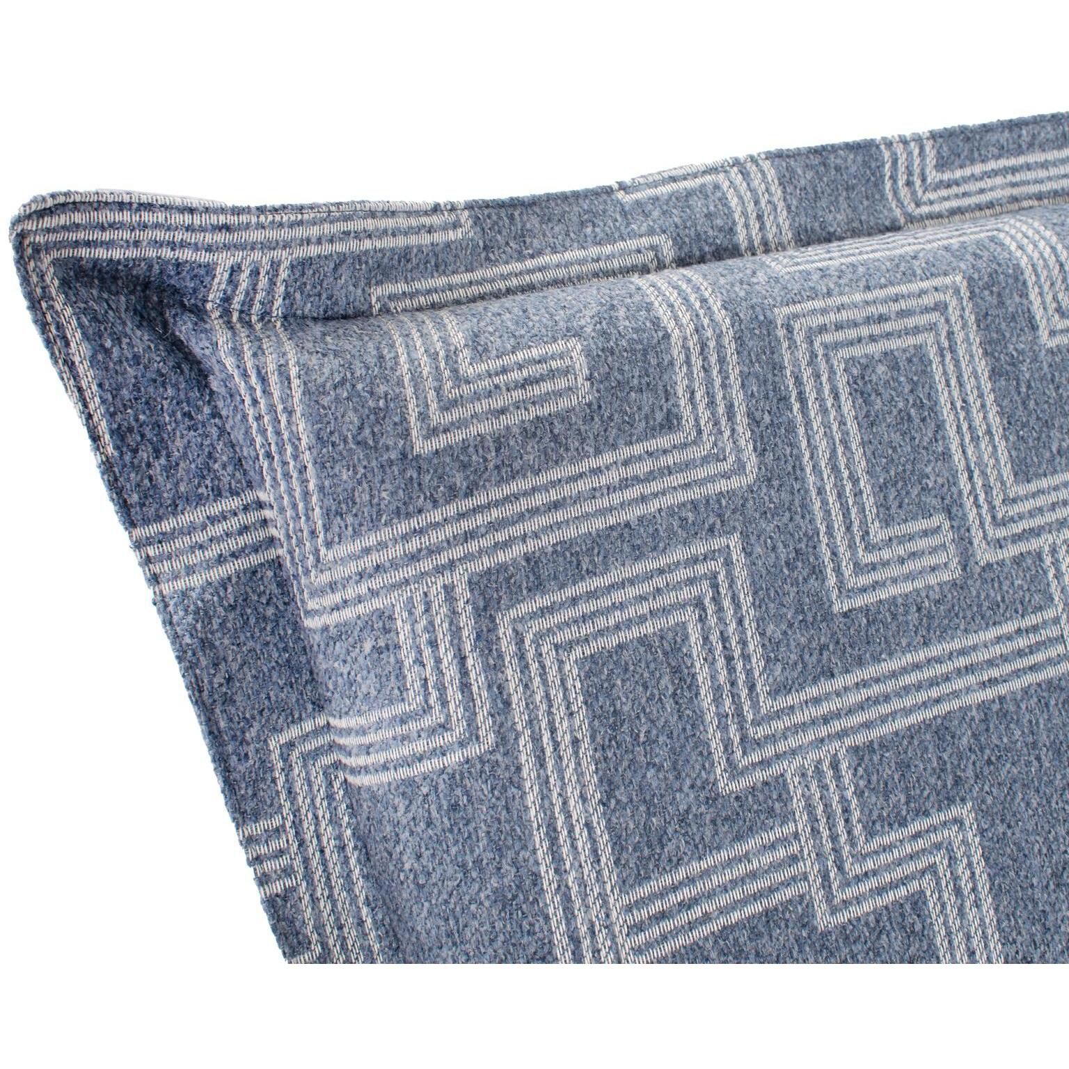 Syros Denim Outdoor Puff Chair Cover & Cushion