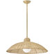 Pismo 1 Light 24 inch Lacquered Brass Pendant Ceiling Light, Large
