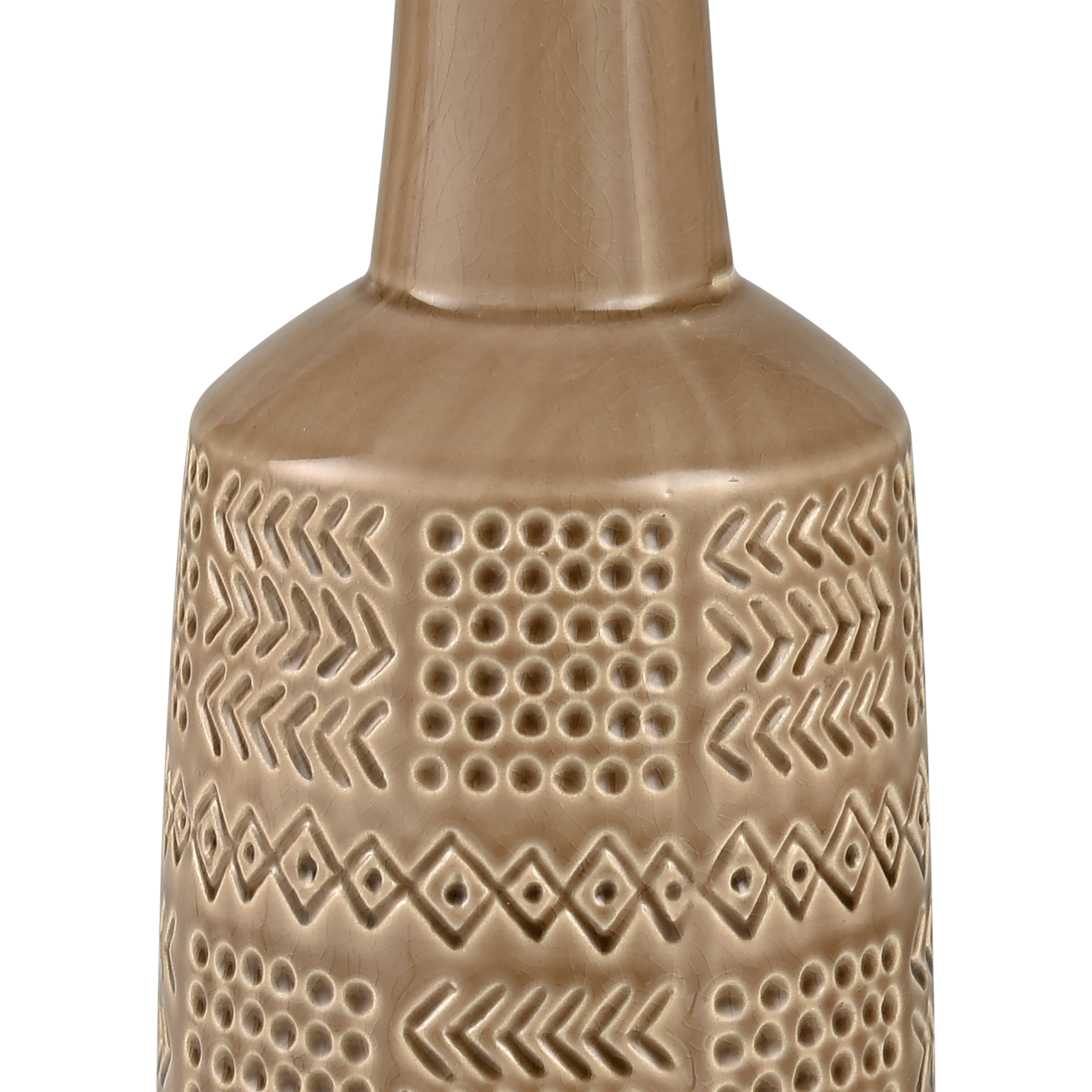 Graham 17 X 5.5 inch Vase in Tan