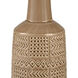Graham 17 X 5.5 inch Vase in Tan