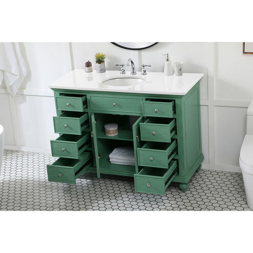 Otto 48 X 21 X 35 inch Vintage Mint Vanity Sink Set