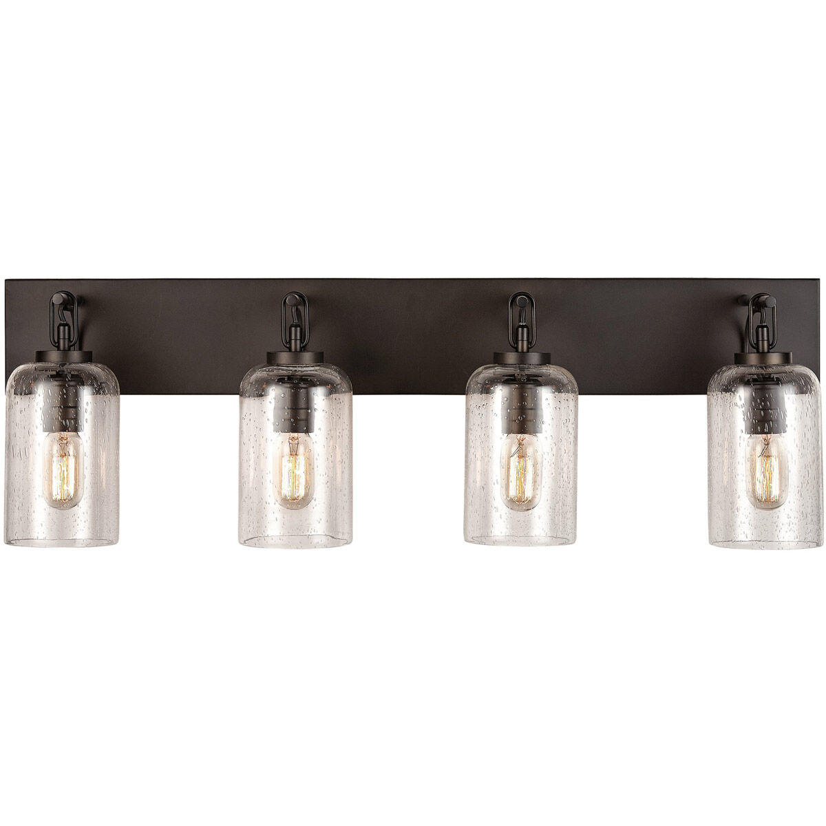 Wilton 4 Light 35.25 inch Old Bronze Vanity Light Wall Light