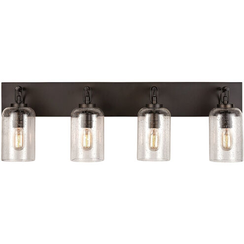 Wilton 4 Light 35.25 inch Old Bronze Vanity Light Wall Light