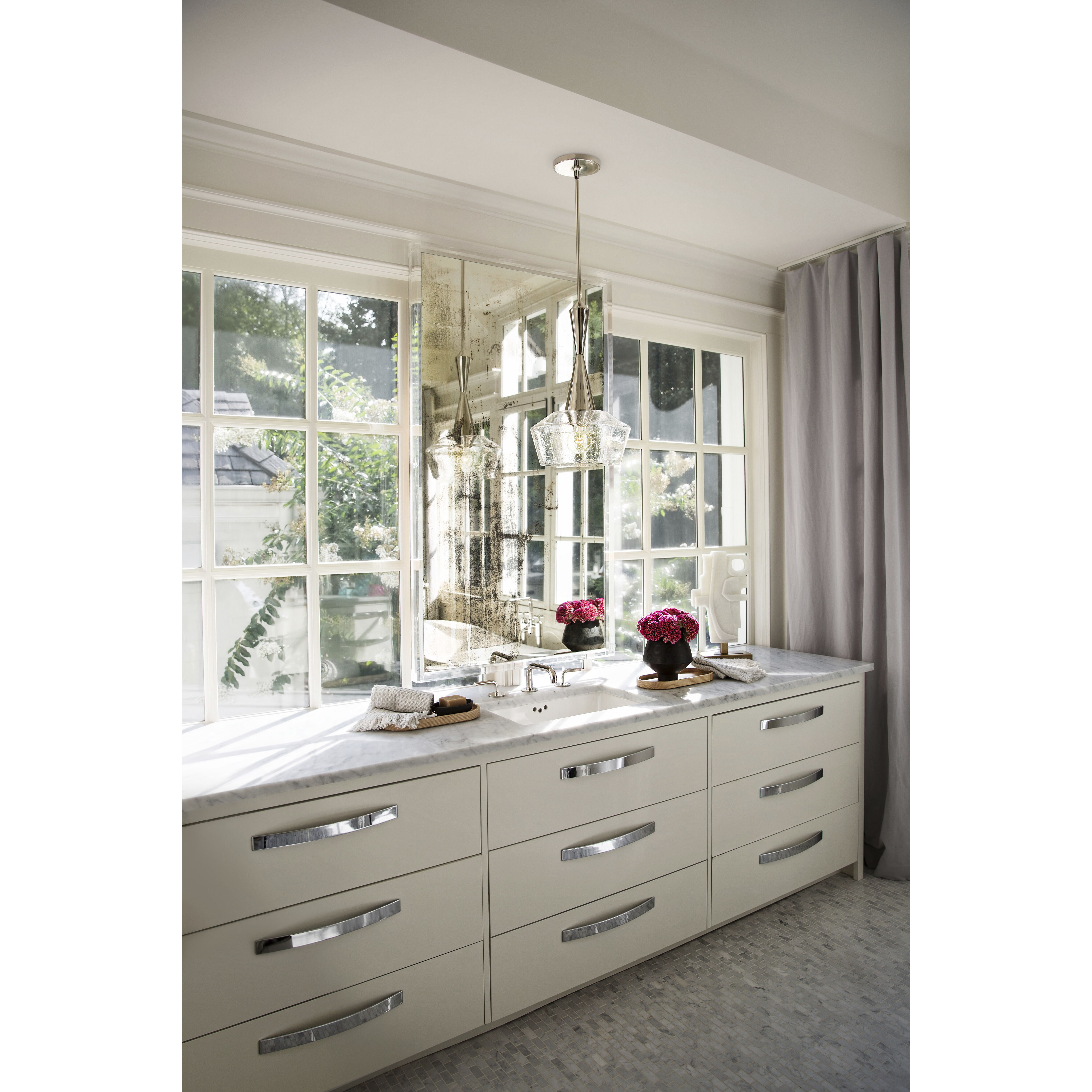 Bette 1 Light 12.5 inch Polished Nickel Indoor Chandelier Ceiling Light