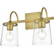 Avani 2 Light 14 inch Brass Bath Sconce Wall Light