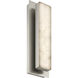 Ada 5.25 inch Brushed Steel ADA Wall Sconce Wall Light
