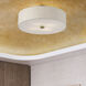Monroe 4 Light 18 inch Antique Brass Large Semi-Flush Ceiling Light, Large