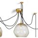 Molten Spider 6 Light 48 inch Natural Brass Chandelier Ceiling Light, Small