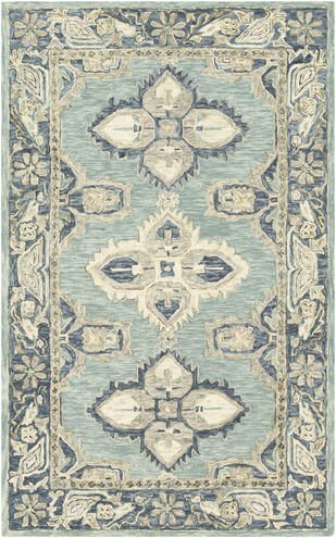 Bonifate 90 X 60 inch Pale Blue Rug in 5 x 8, Rectangle