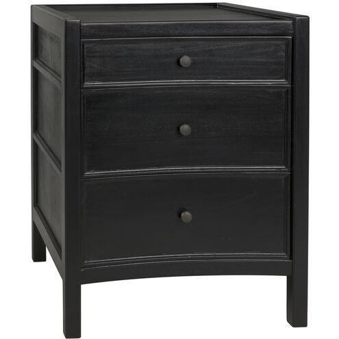 Hampton 31 X 24 inch Hand Rubbed Black Night Stand