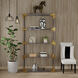 Rani Brushed Brass Bookcase