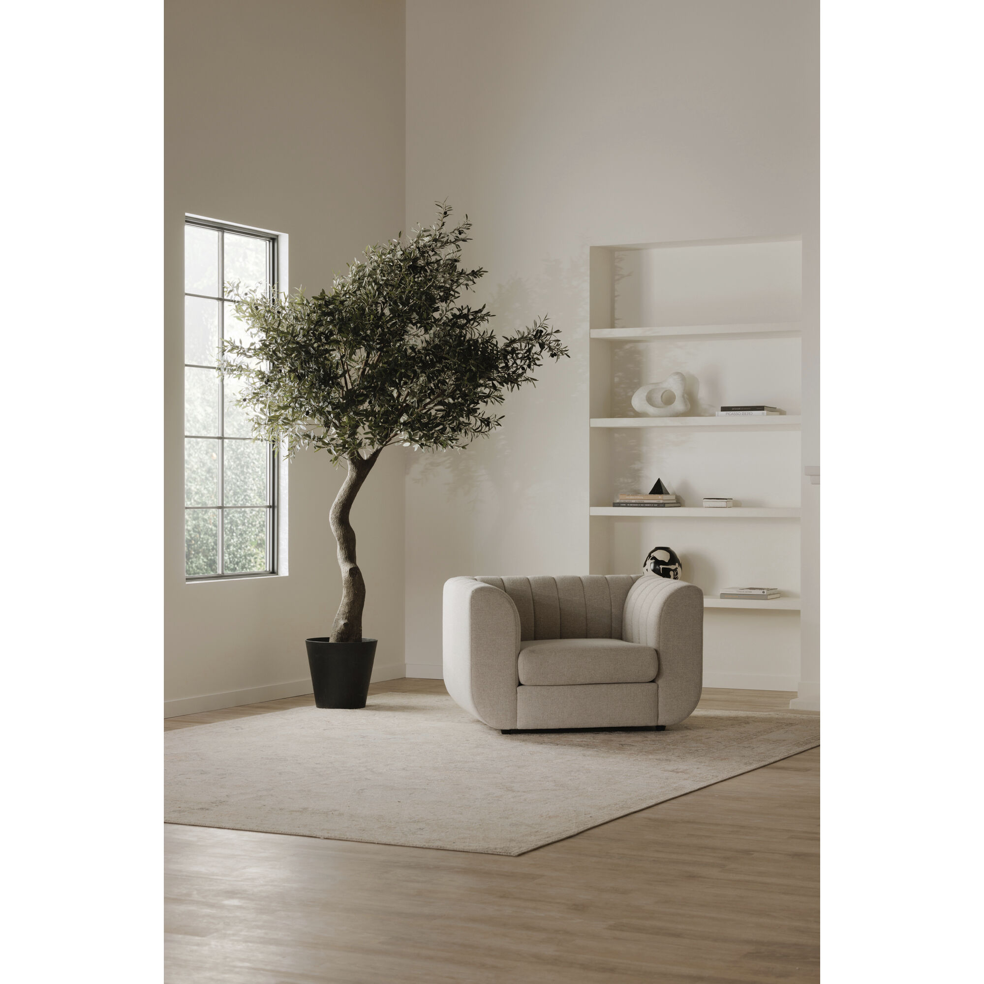 Rosy Beige Lounge Chair