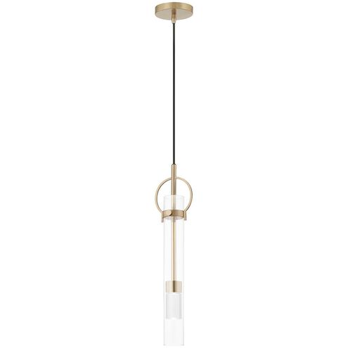 Textile Collection - Chloe Family LED 5 inch Brushed Brass Pendant Ceiling Light