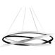 Veloce LED 48 inch Black Chandelier Ceiling Light in 48in.