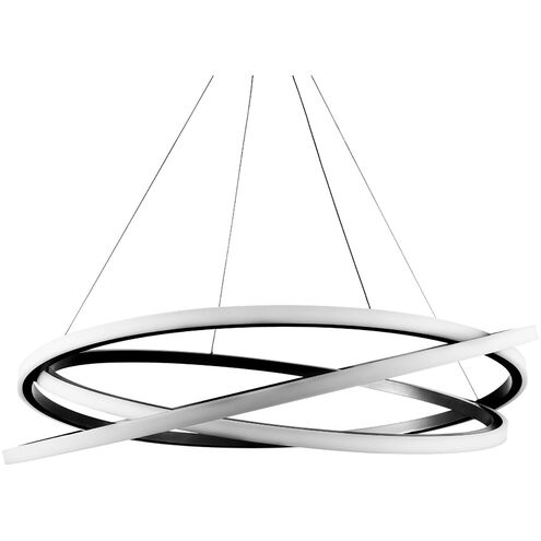 Veloce LED 48 inch Black Chandelier Ceiling Light in 48in.
