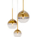 Callisto 3 Light 16 inch Soft Gold Pendant Ceiling Light