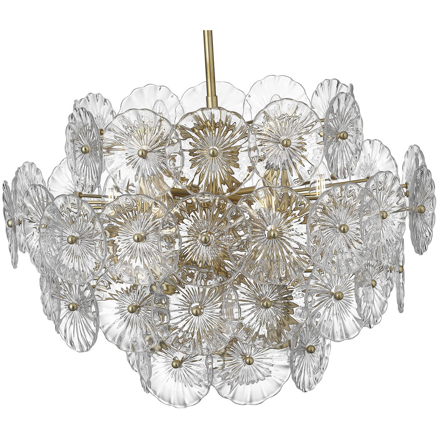 Julie Neill Gianna LED 24 inch Gild Chandelier Ceiling Light