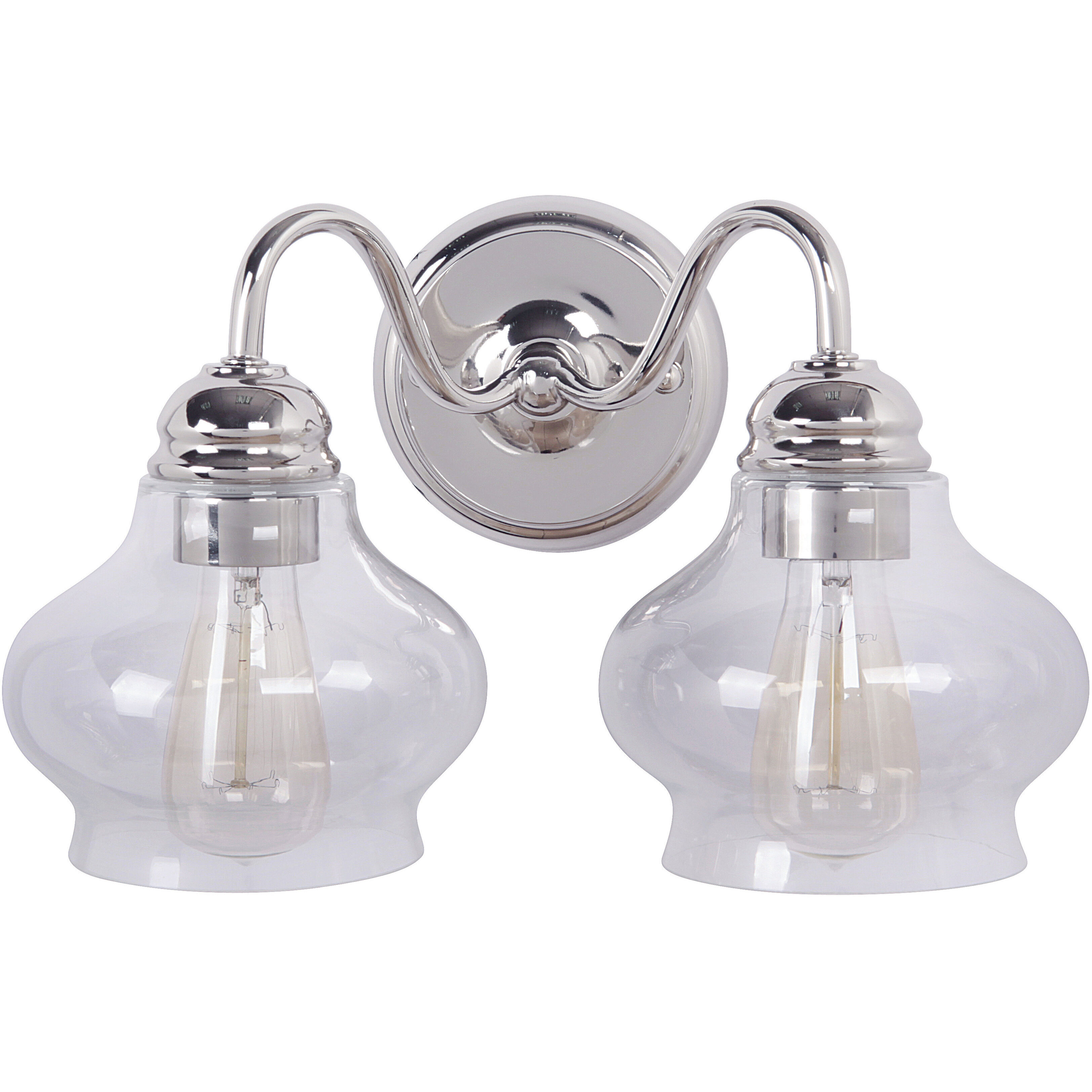 Yorktown 2 Light 13.5 inch Polished Nickel Vanity Light Wall Light