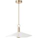 Novella LED 24 inch Polished Gold Convertible Pendant Ceiling Light