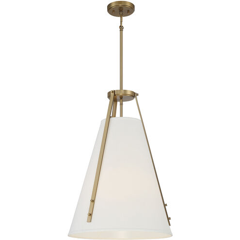 Newport 4 Light 18 inch Warm Brass Pendant Ceiling Light, Essentials