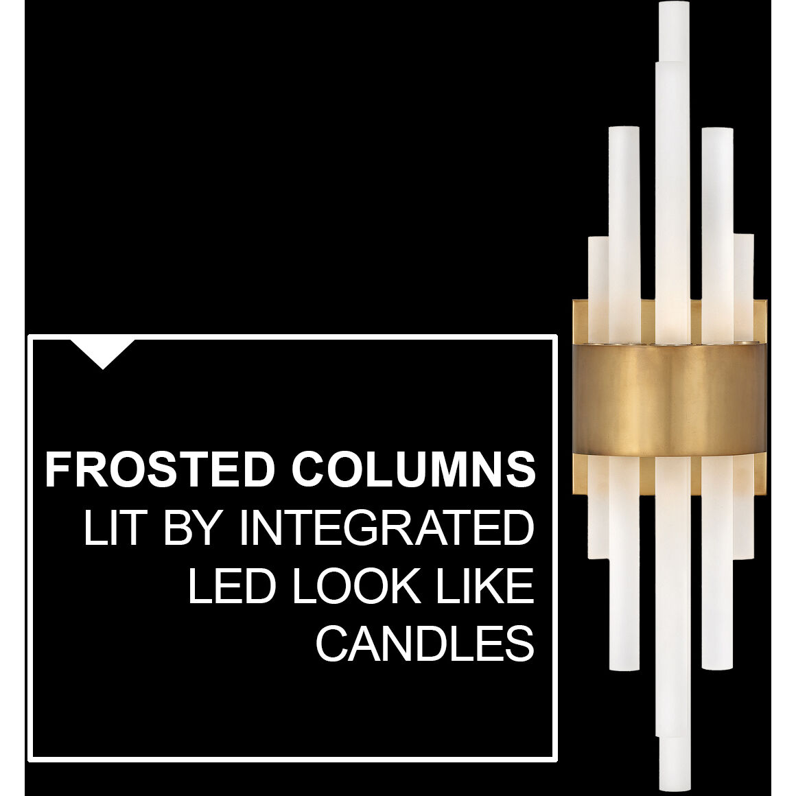 Trinity LED 5.5 inch Heritage Brass ADA Sconce Wall Light