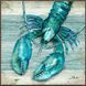 Animals Collection Teal Canvas