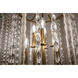 Whitestone 9 Light 20.5 inch Aged Brass Pendant Ceiling Light, Crystal Beads and Finials