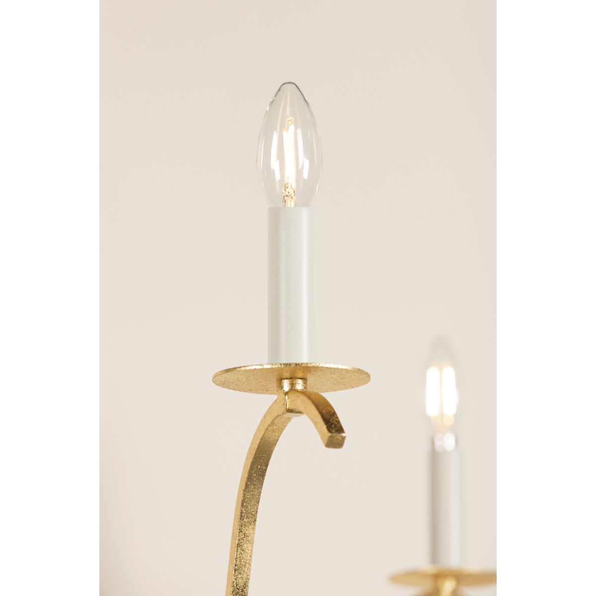 Jaclin 6 Light 34.5 inch Gold Leaf Chandelier Ceiling Light