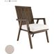 Teak Garden 22 X 21 inch Cream Outdoor Cushion, Chair Cushion