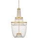 Mademoiselle LED 27.25 inch Contemporary Gold Leaf and Contemporary Gold Chandelier Ceiling Light, Grande