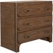 McKagan Brown Mindi Wood and Black 3 Drawer Chest