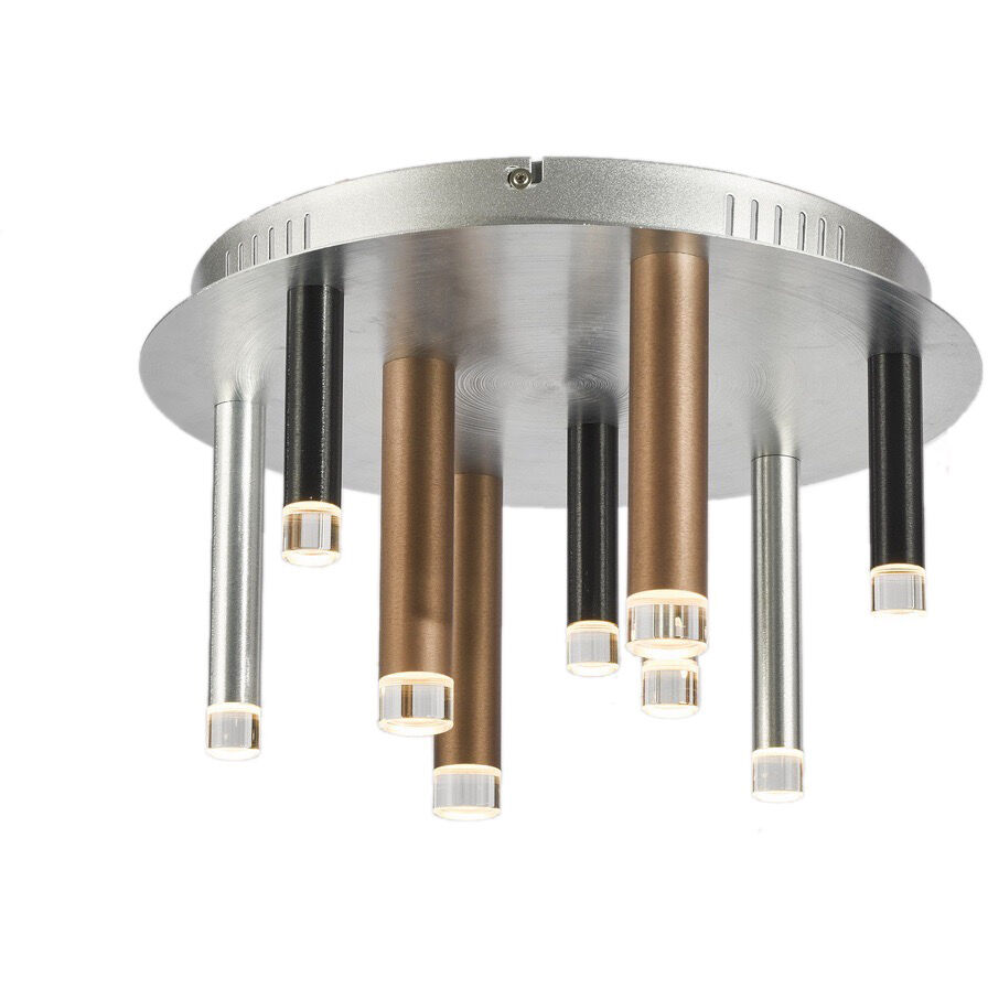 Black and copper flush ceiling light on sale