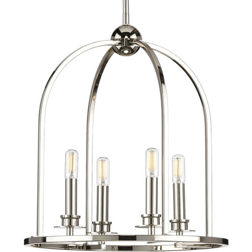 Seneca 4 Light 15 inch Polished Nickel Pendant Ceiling Light