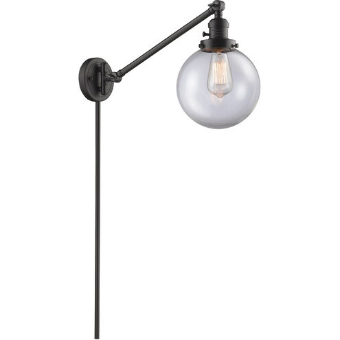 Large Beacon 21 inch 60.00 watt Oil Rubbed Bronze Swing Arm Wall Light, Franklin Restoration