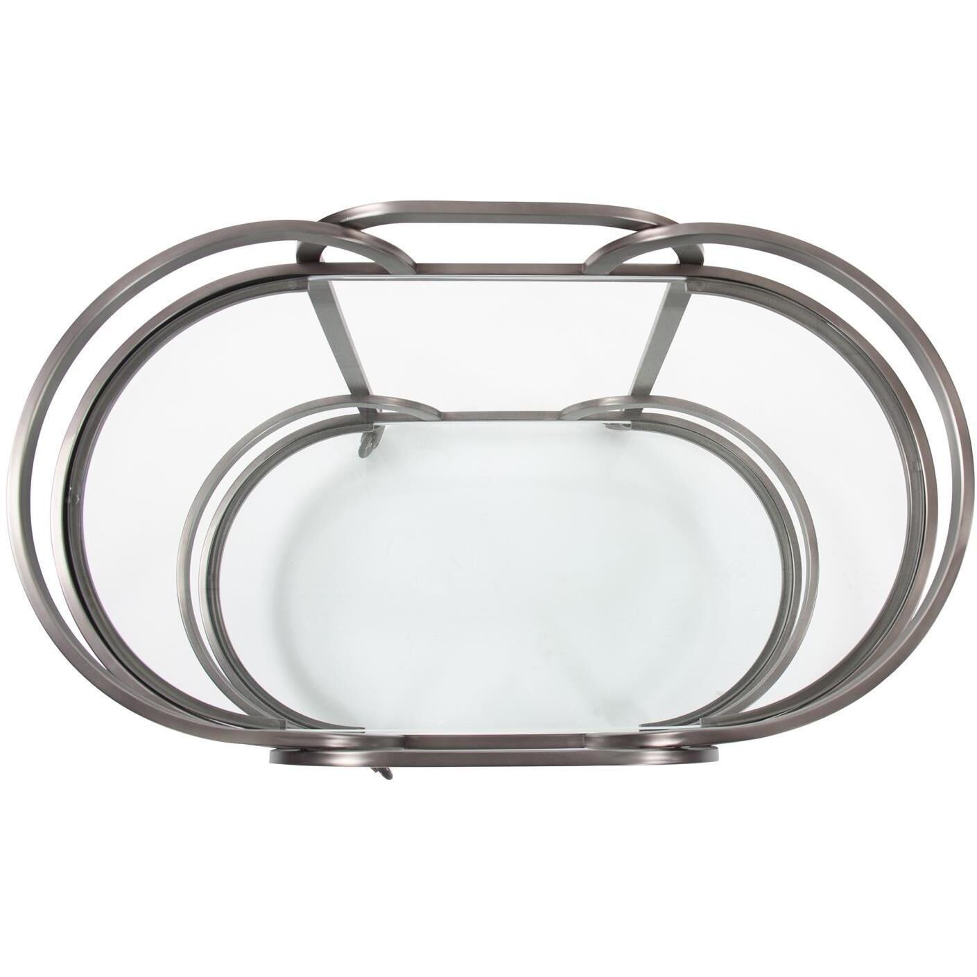 Carter Black Nickel Bar Cart