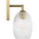 HABLE Serafina 1 Light 4.88 inch Burnished Brass Sconce Wall Light
