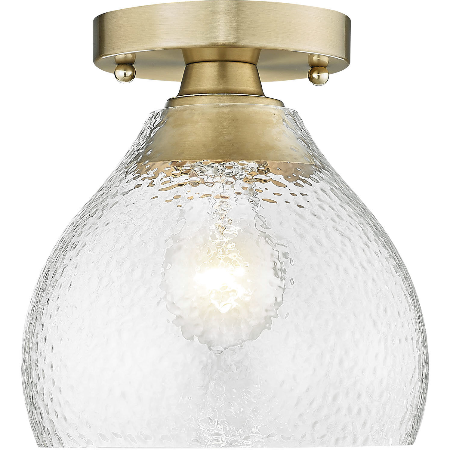 Ariella 1 Light 7.38 inch Matte Black Semi-Flush Mount Ceiling Light