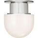 Chapman & Myers Callan LED 8 inch Polished Nickel Flush Mount Ceiling Light