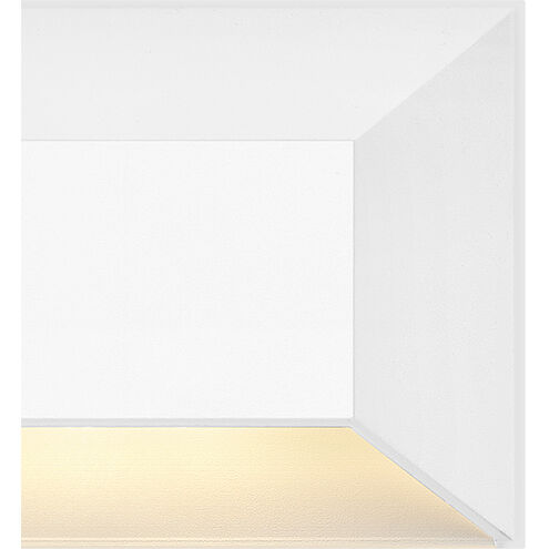 Nuvi 12v 1.90 watt Matte White Landscape Deck Sconce, Rectangular