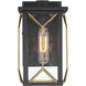 Hillside Manor 1 Light 10 inch Black Outdoor Wall Mount, Great Outdoors