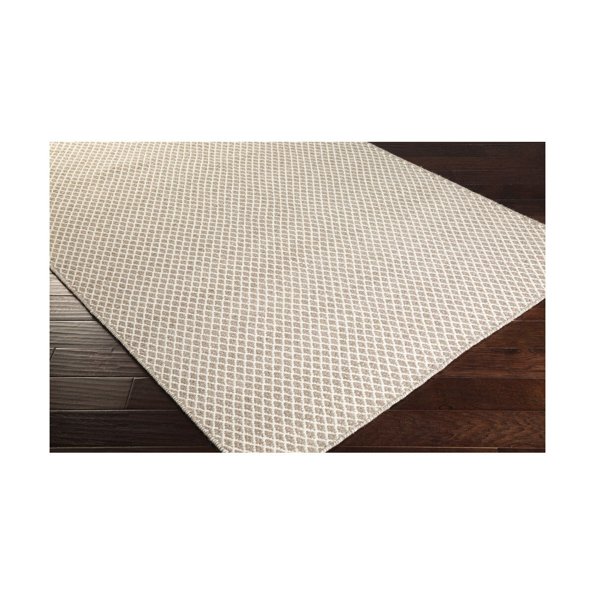 Ravena 96 X 30 inch Taupe/Cream Rugs, Wool