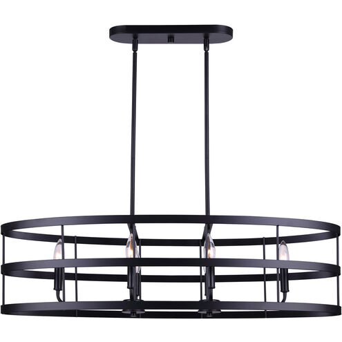 Ade 6 Light 36 inch Black/Gold/Brushed Nickel Chandelier Ceiling Light