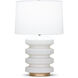 Rollins 26.5 inch 150.00 watt White Table Lamp Portable Light in Off-White