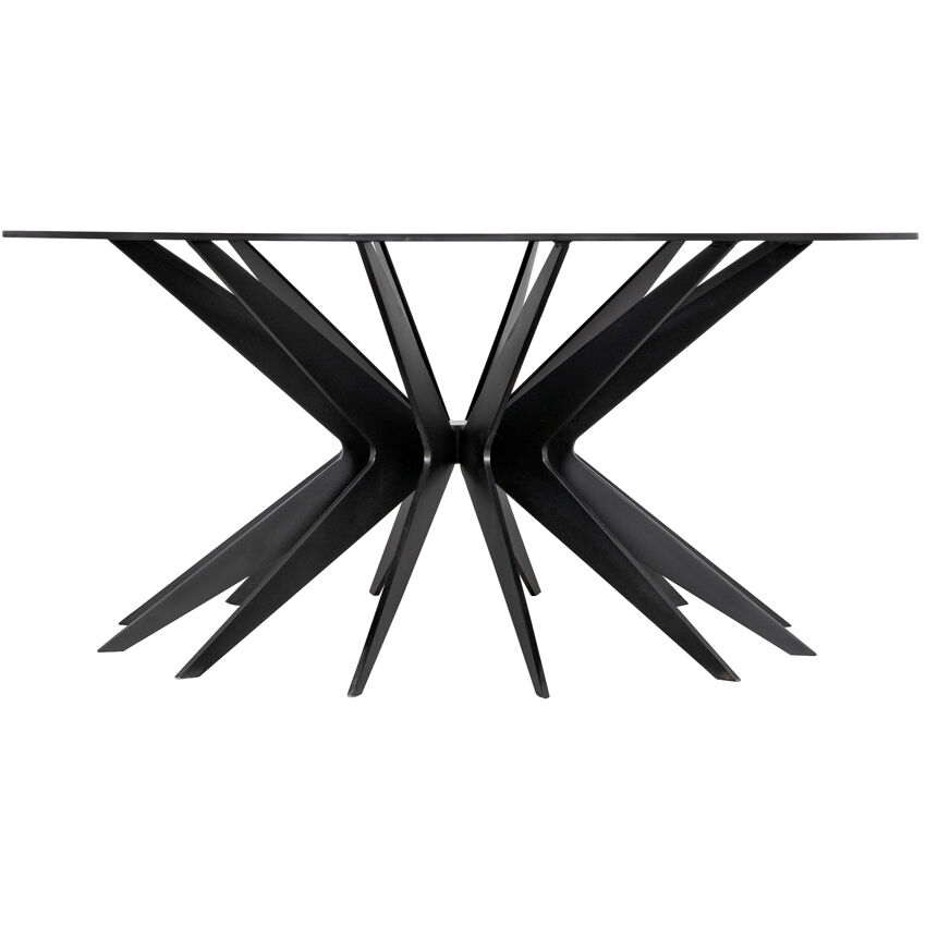 Spider 40 X 40 inch Matte Black Coffee Table