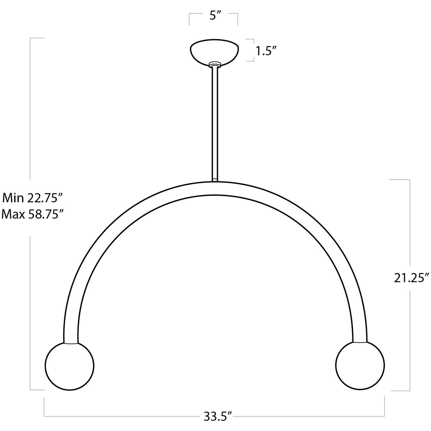 Happy LED 33.5 inch Polished Nickel Pendant Ceiling Light, Large
