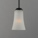Logan 1 Light 4.5 inch Black Mini Pendant Ceiling Light
