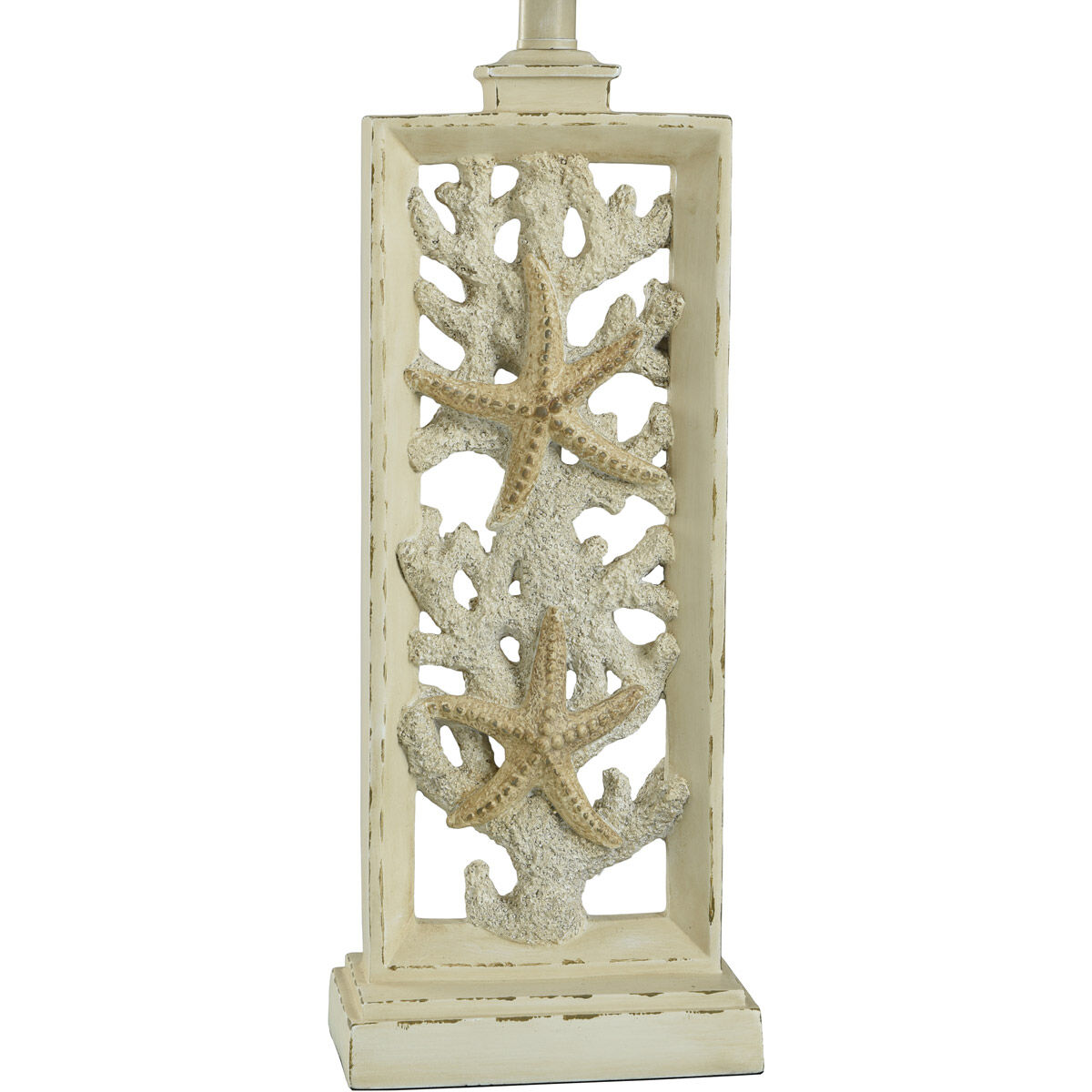 South Cove 33 inch 100 watt Weathered Cream Table Lamp Portable Light